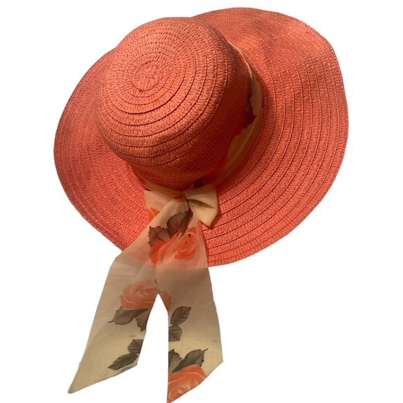 Accessories - Peach Hat With Contrasting  Bow